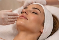 Soin du visage réalisé par une praticienne